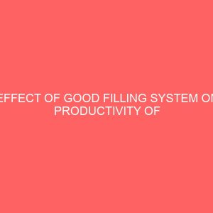 effect of good filling system on productivity of a secretary 62142