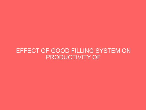 effect of good filling system on productivity of a secretary 62142