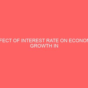 effect of interest rate on economic growth in nigeria 79941