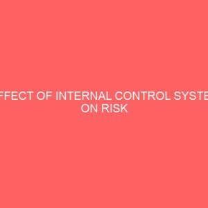 effect of internal control system on risk management 55873