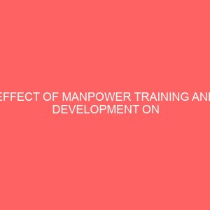 effect of manpower training and development on employees morale 84099