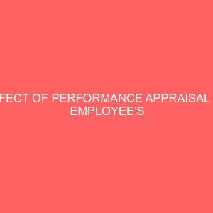 effect of performance appraisal on employees morals 62361