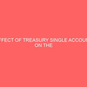 effect of treasury single account on the performance of nigeria banks 56139