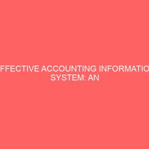 effective accounting information system an imperative for profit performance 58452