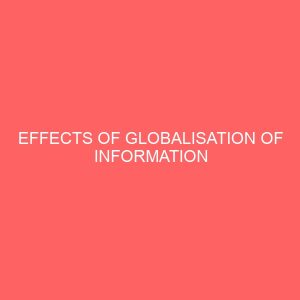 effects of globalisation of information technology on office services 63483