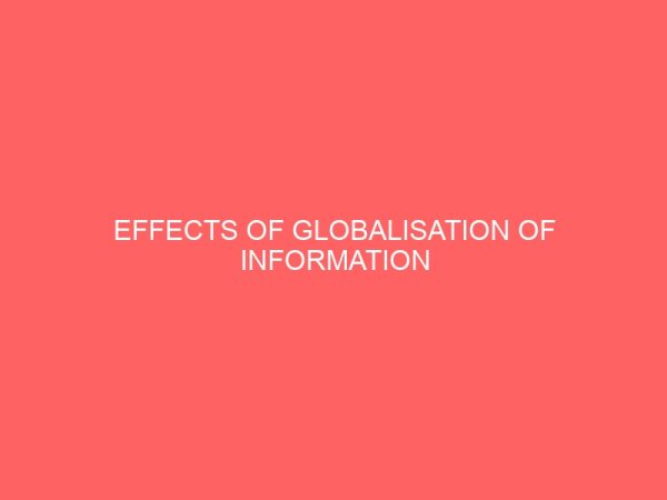 effects of globalisation of information technology on office services 63483