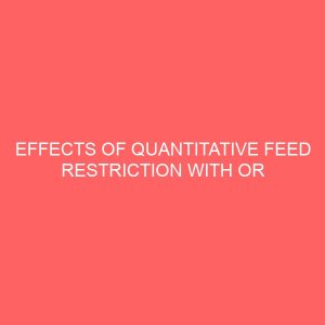 effects of quantitative feed restriction with or without enzyme supplementation on bilateral body measurements organ weight and serum biochemistry of broiler chickens 78727