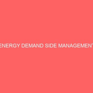 energy demand side management 46530