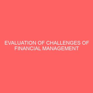 evaluation of challenges of financial management in nigeria local government system 57404