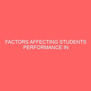 factors affecting students performance in shorthand a case study of imt enugu 63341