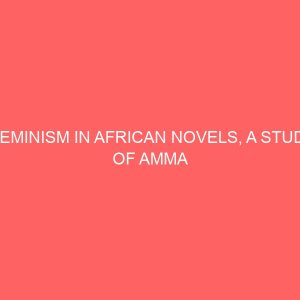 feminism in african novels a study of amma sarkos beyond the horizon and faceless 46426