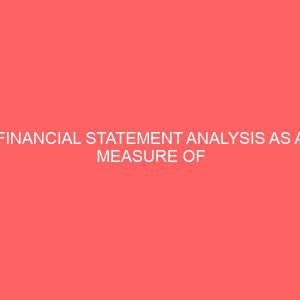 financial statement analysis as a measure of management performance and efficiency 57395