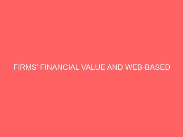 firms financial value and web based environmental disclosures an empirical evidence of nigerian firms 61189