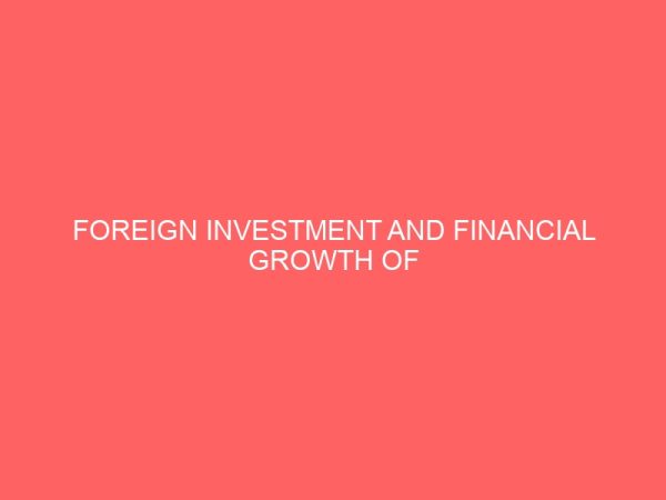foreign investment and financial growth of companies in insurance sector nigeria 2 80756