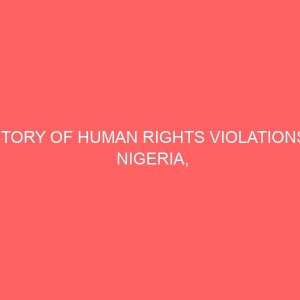 history of human rights violations in nigeria 1970 1999 81105