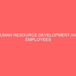 human resource development and employees commitment in selected smes in edo state 65791