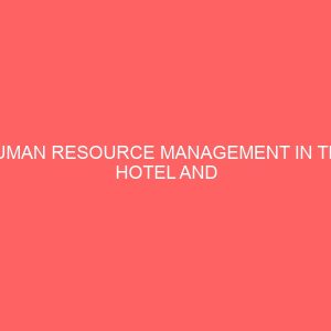 human resource management in the hotel and catering industry 2 84288