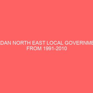 ibadan north east local government from 1991 2010 81145