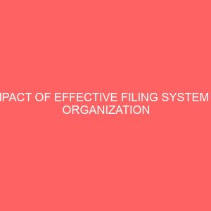 impact of effective filing system in organization 62451
