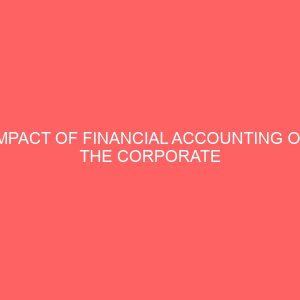 impact of financial accounting on the corporate performance 65865