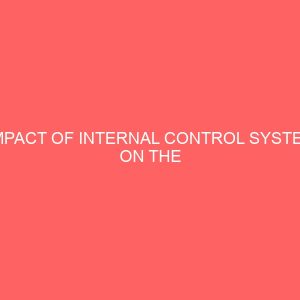 impact of internal control system on the financial management of an organization 59533