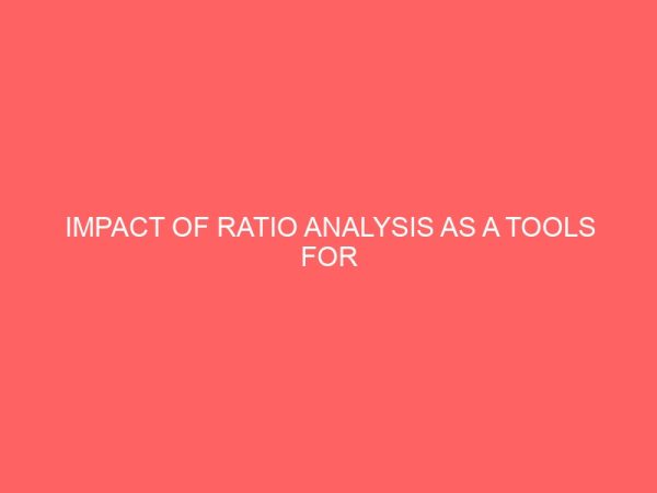 impact of ratio analysis as a tools for investment decision 57339
