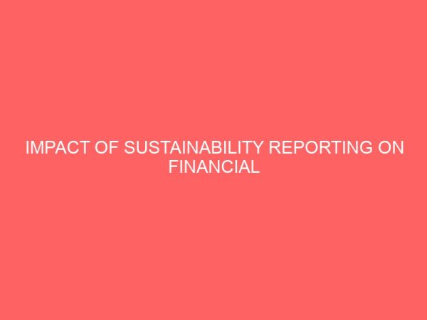 impact of sustainability reporting on financial performance 55881