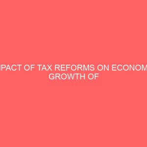 impact of tax reforms on economic growth of nigeria 55467
