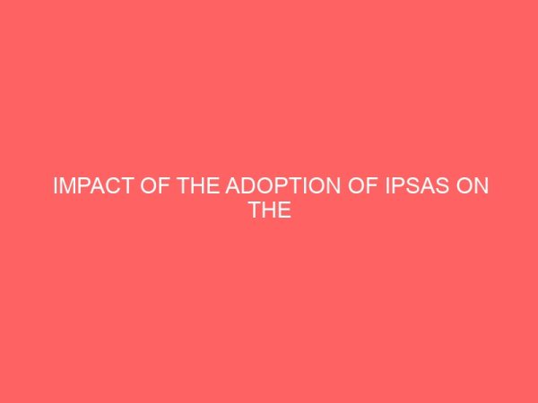 impact of the adoption of ipsas on the accountability of public fund in nigeria 61708
