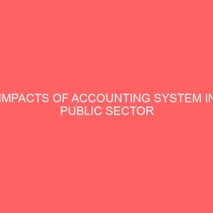 impacts of accounting system in public sector 57340