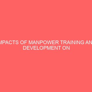 impacts of manpower training and development on productivity of workers in an organization a study of selected firms in enugu access bank plc nigerian breweries plc first bank plc emenite limit 2 51456