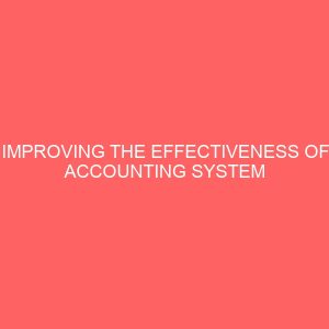 improving the effectiveness of accounting system in education sector 56720