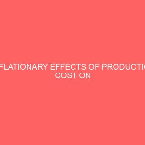 inflationary effects of production cost on entrepreneurship development 60973