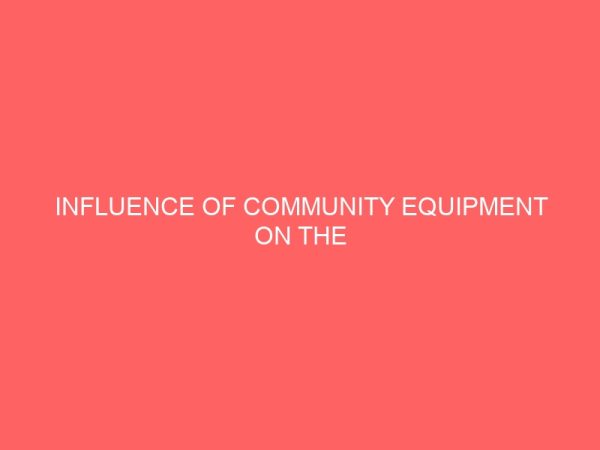 influence of community equipment on the efficiency of the secretary 65233