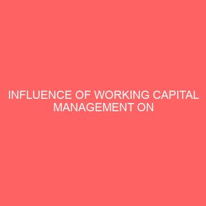 influence of working capital management on profitability of companies issue challenges and strategies 64138