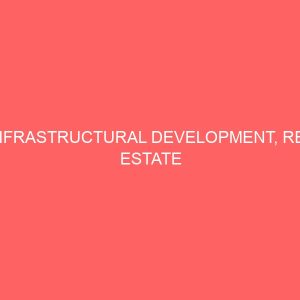 infrastructural development real estate agency re branding and review of national housing policy 64359