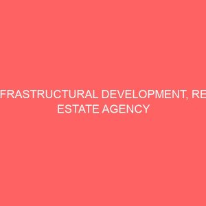 infrastructural development real estate agency rebranding and review of national housing policy the road map for rapid economic development of nigeria 64335