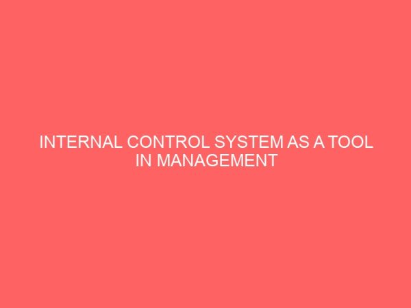 internal control system as a tool in management system 57643