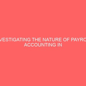 investigating the nature of payroll accounting in public sectors 60944