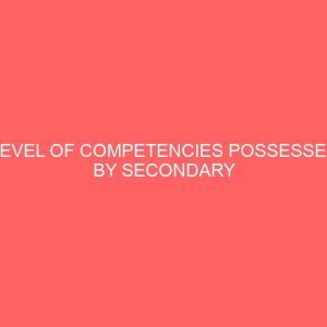 level of competencies possessed by secondary school teachers in teaching biology and its impacts on students academic achievement 46803