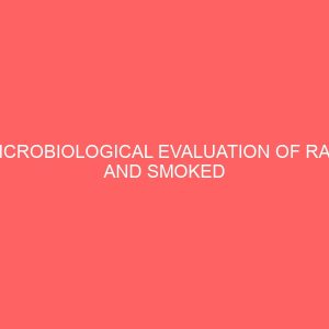 microbiological evaluation of raw and smoked porcupine meat consumed 2 78819