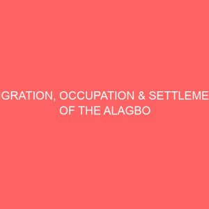 migration occupation settlement of the alagbo people of nasarawa state 81063