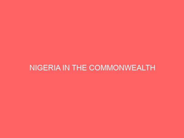 nigeria in the commonwealth 81103