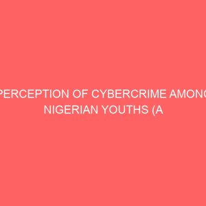 perception of cybercrime among nigerian youths a study of caritas university 47867