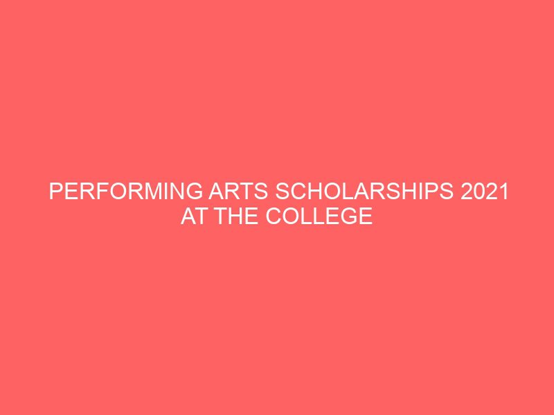 performing arts scholarships 2021 at the college of wooster in usa 51704
