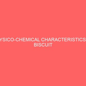 physico chemical characteristics of biscuit produced from wheat breadfruit composite flour 45587
