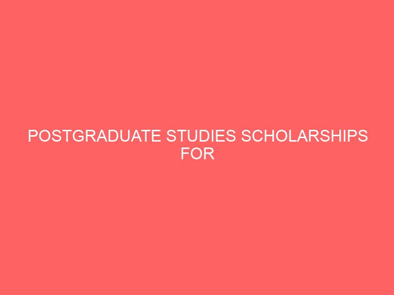 postgraduate studies scholarships for international students in czech republic 50237
