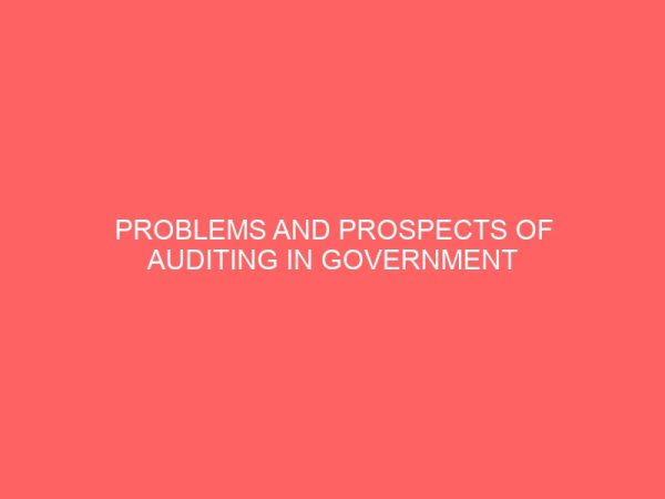problems and prospects of auditing in government organization 2 58142