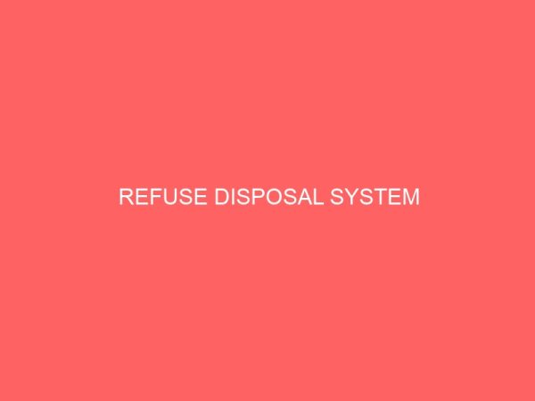 refuse disposal system 83616