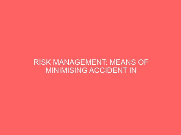 risk management means of minimising accident in the aviation industry in nigeria 2 80656